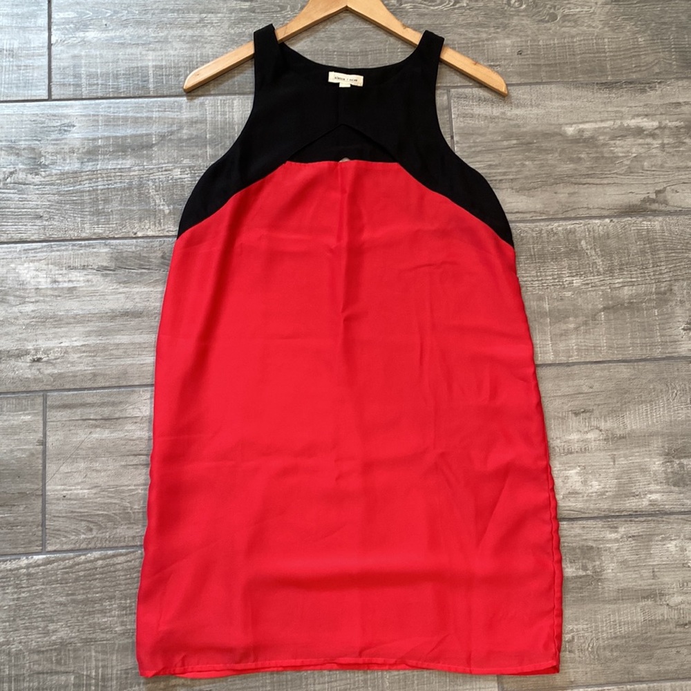 Slip dress with cutouts